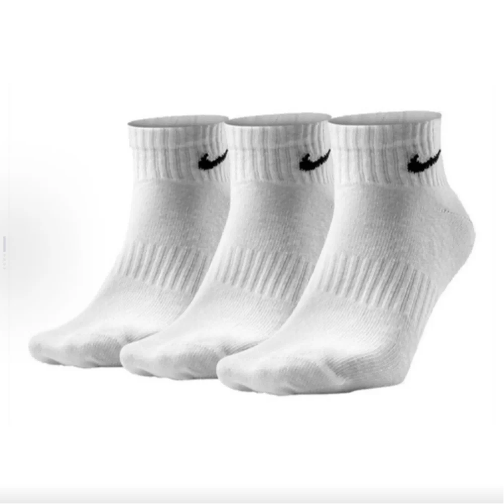 Nike Logo Athletic High-Top Socks Training Fitness Long Socks Men's Combo Pack (3-Pair Set) Black SX7676-010