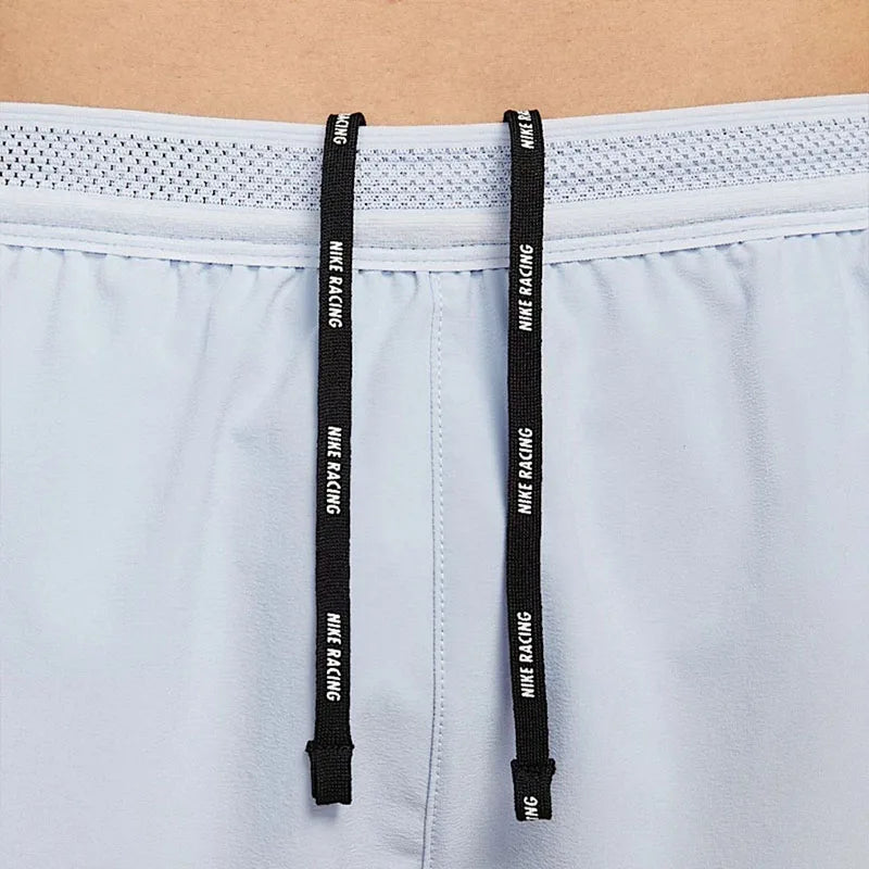 Nike Swoosh Aeroswift logo lace-up quick-dry lined casual sports shorts for men, football gray FN3350-085