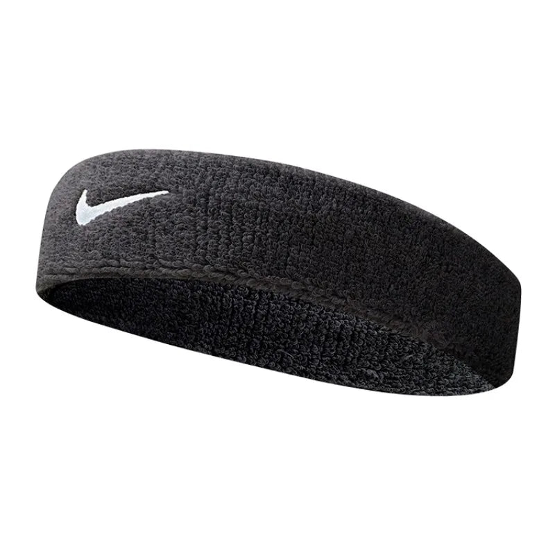 Nike Swoosh Fashion Trendy One Piece Cotton Hairband Unisex Couple Style Black AC2285-010