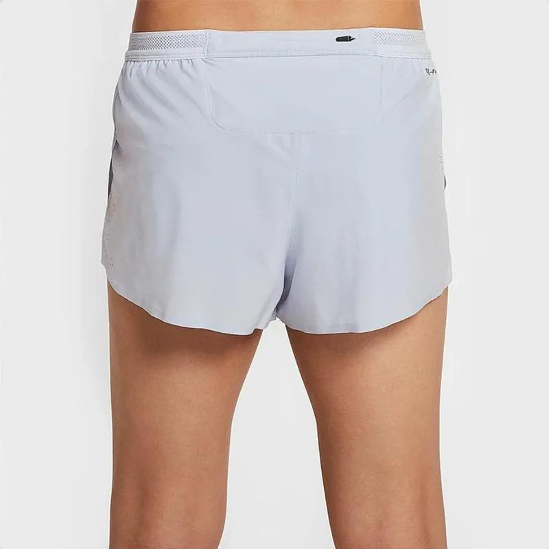 Nike Swoosh Aeroswift logo lace-up quick-dry lined casual sports shorts for men, football gray FN3350-085