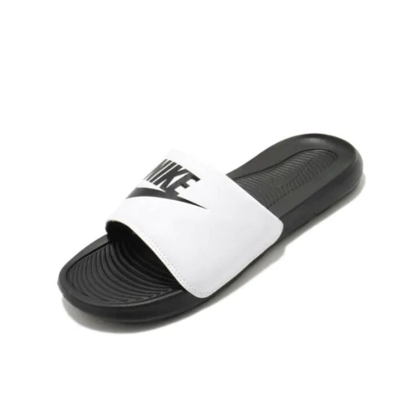 Nike Victori One White Black Fashion Soft Anti-Slip Breathable Cushioned Men Slides Slippers Sports Slides CN9675-005