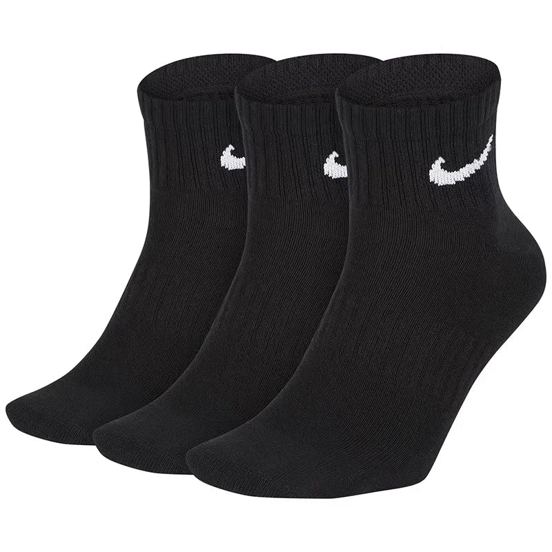 Nike Everyday Cushion Crew Logo Running Crew Socks Unisex Combo Pack White SX7664-100