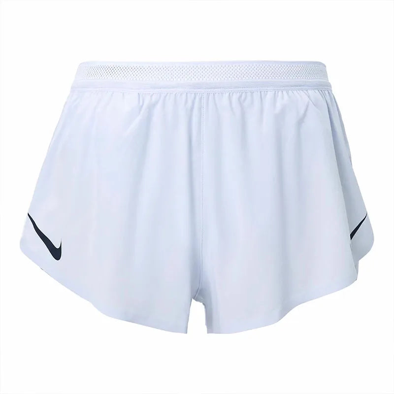 Nike Swoosh Aeroswift logo lace-up quick-dry lined casual sports shorts for men, football gray FN3350-085