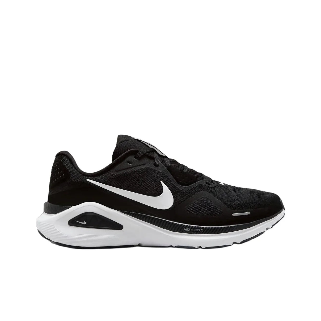 Nike Structure 26 Low top ReactX Foam Casual Long Distance Running Sprint Running Shoes Men's Black White HJ1102-002