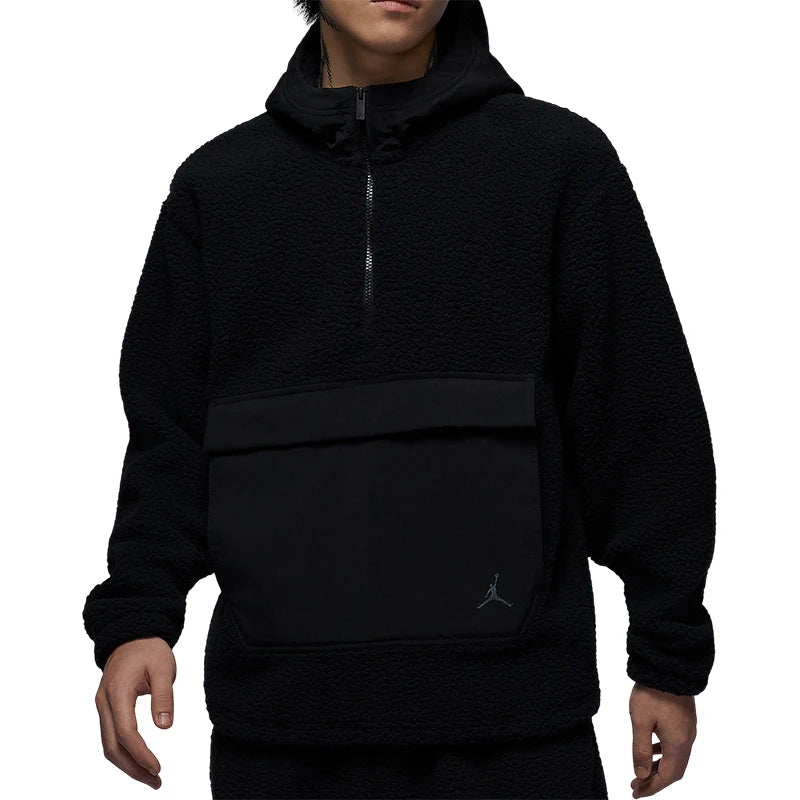 Nike Official Genuine JORDAN Men's Faux Shearling Fleece Hoodie FV7453-010