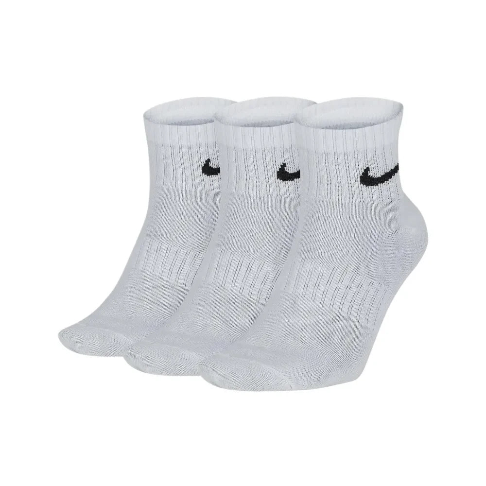 NIKE EVERYDAY CUSH CREW 3PR Basic Long-Distance Training Towel Socks Comfortable and Breathable Unisex High-Top Socks SX7664-100