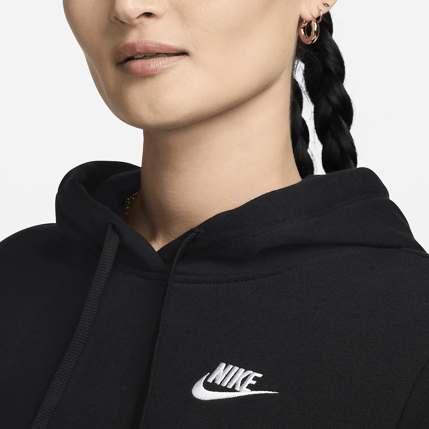 Nike Official Genuine 2024 New Collection Women's Light Fleece Hooded Casual Hoodie DQ5794-010