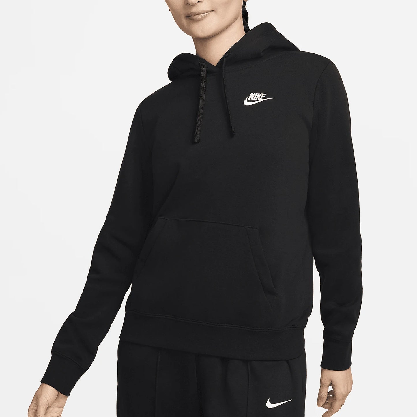 Nike Official Genuine 2024 New Collection Women's Light Fleece Hooded Casual Hoodie DQ5794-010