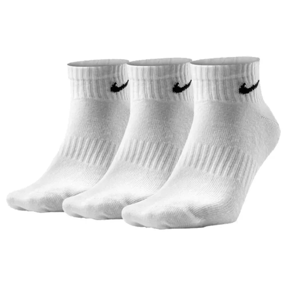 NIKE EVERYDAY CUSH CREW 3PR Basic Long-Distance Training Towel Socks Comfortable and Breathable Unisex High-Top Socks SX7664-100
